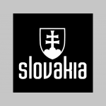 Slovakia Logo  - čierna zimná letecká bunda BOMBER s límcom, typ CWU z pevného materiálu s masívnym zipsom na zapínanie 100%nylón, čiastočne vodeodolná